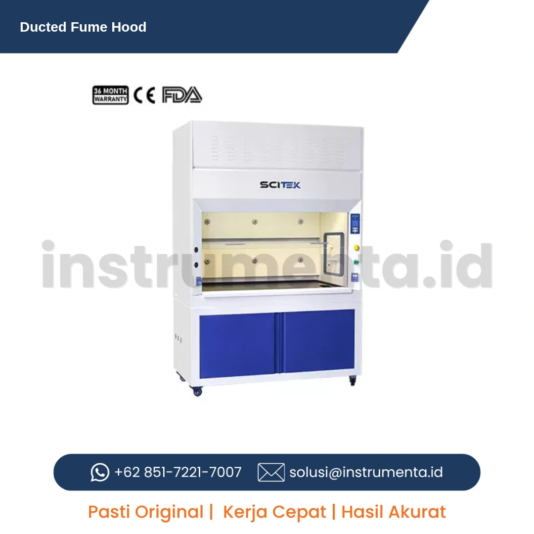 Authorized Distributor Ducted Fume Hood SCITEK FH-E Series Lemari Asam Sistem Pipa Eksternal Ventilasi Laboratorium Kimia